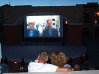 Cinéma plein air au théâtre de verdure